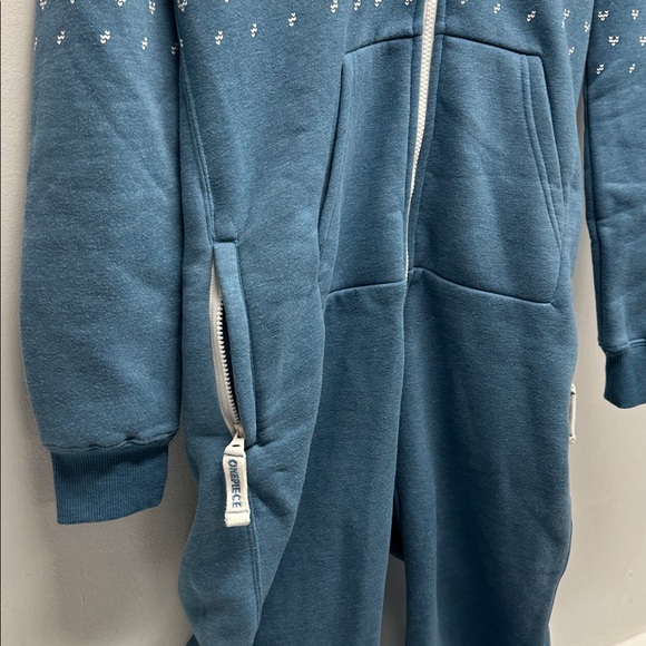 Onepiece of Norway Alpine 2.0 Jumpsuit One Piece Hooded Zip Front Blue Small - Picture 3 of 9